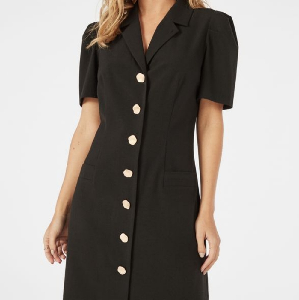 Puff Sleeve Blazer Dress